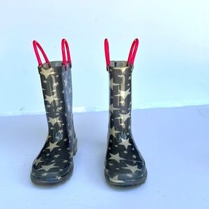 Star Pattern Light Up Rain Boots Kids Size 26 - SKU 225711